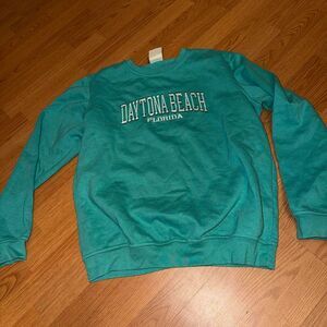 Pacific-and-co Women's Blue and Green Sweatshirt